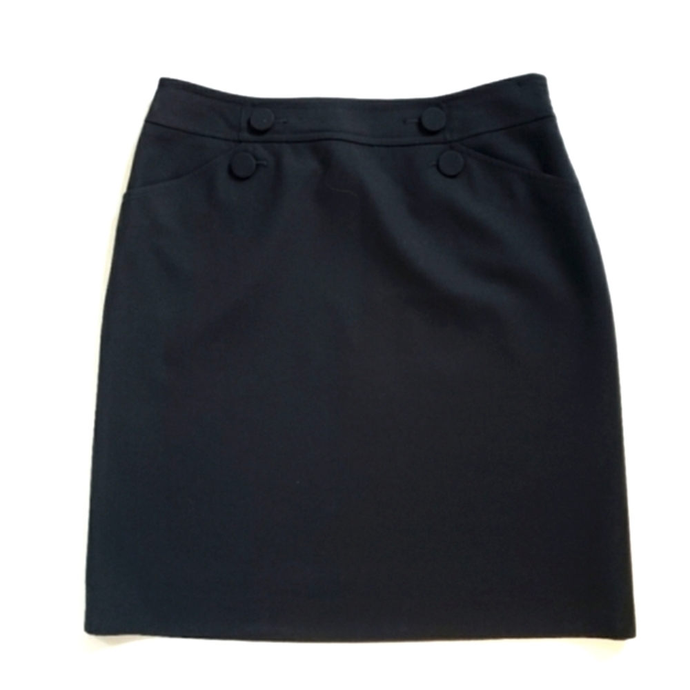 Classic Tailored Ann Taylor Navy Skirt
